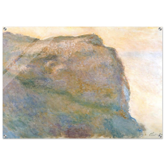 Cliff at Petit Ailly - claude monet Acrylic Print - 70x100 cm / 28x40″ inches | claude monet Wall Art | claude monet Prints