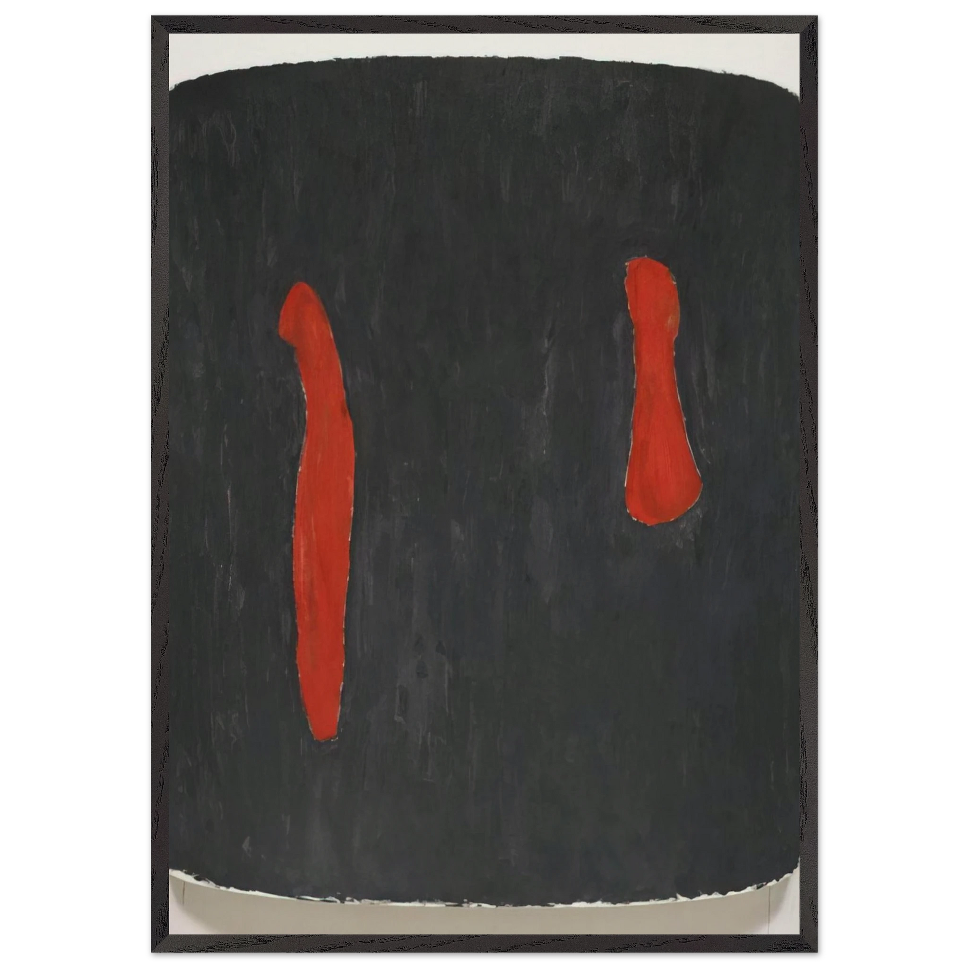 Samba - 2005 - Ron Gorchov Framed Art Print – Black Wooden Frame - Default Title - -Framed Art Print