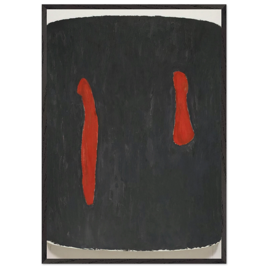 Samba - 2005 - Ron Gorchov Framed Art Print – Black Wooden Frame - Default Title - -Framed Art Print