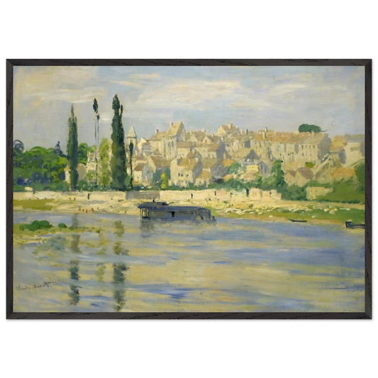 Carrieres-Saint-Denis - claude monet Framed Art Print – Black Wooden Frame - Default Title - -Framed Art Print