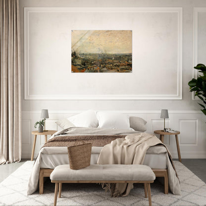 View of Paris from Montmartre - Vincent van Gogh Acrylic Print - 70x100 cm / 28x40″ inches