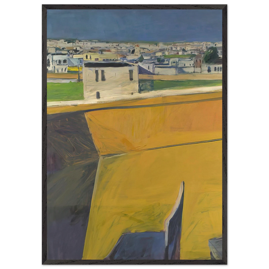 Yellow Porch - Richard Diebenkorn Framed Art Print – Black Wooden Frame - Default Title - -Framed Art Print