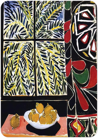 INTERIOR WITH EGYPTIAN CURTAIN 1948 By Henri Matisse Pack of 10 Post Cards | Henri Matisse Post Cards | A6 (10.5 x 14.8 cm) - 4.1 x 5.8 inches
