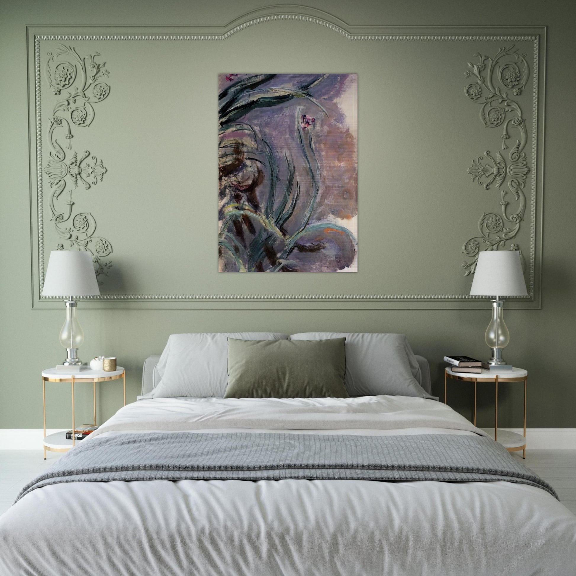 Irises - claude monet Brushed Aluminum Print - 70x100 cm / 28x40 inches | claude monet Aluminum Print | claude monet Prints