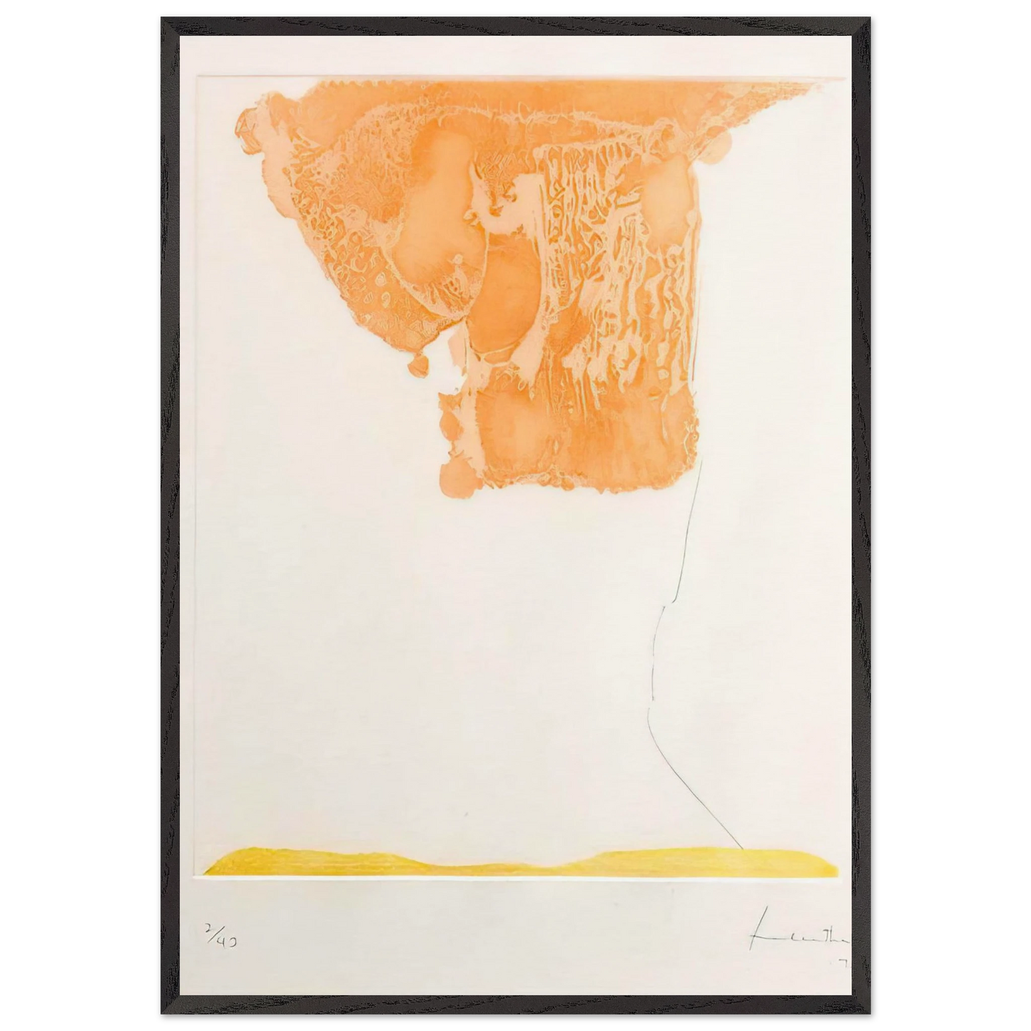 Pranzo Italiano - 1973 - Helen Frankenthaler Framed Art Print – Black Wooden Frame - Default Title - -Framed Art Print