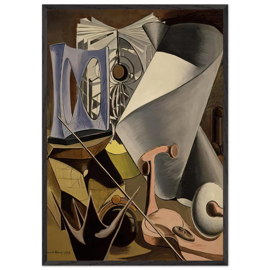 SHAKESPEAREAN EQUATION TWELFTH NIGHT - Man Ray Framed Art Print – Black Wooden Frame - Default Title - -Framed Art Print