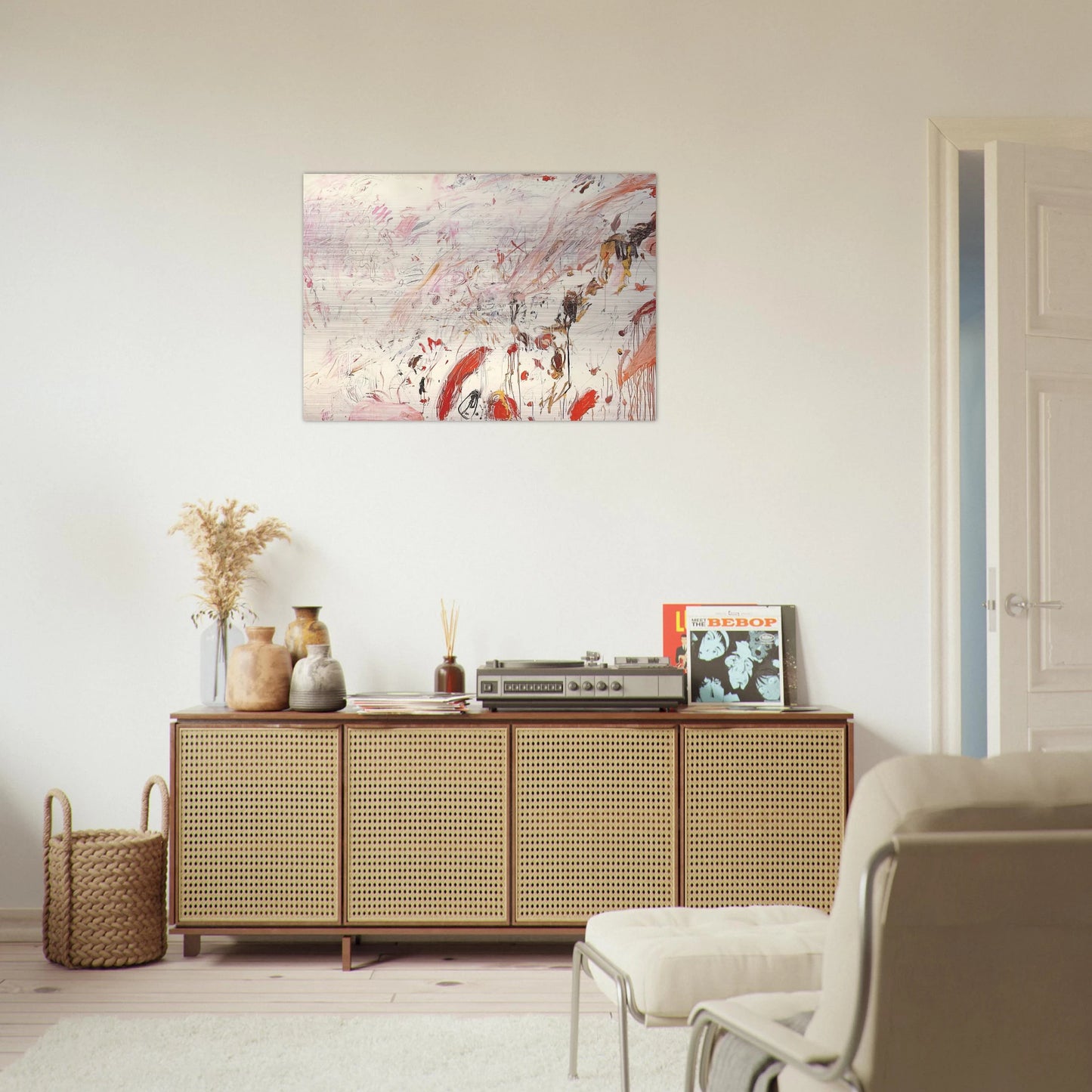 Ferragosto III - Cy Twombly Brushed Aluminum Print - 70x100 cm / 28x40 inches | Cy Twombly Aluminum Print | Cy Twombly Prints