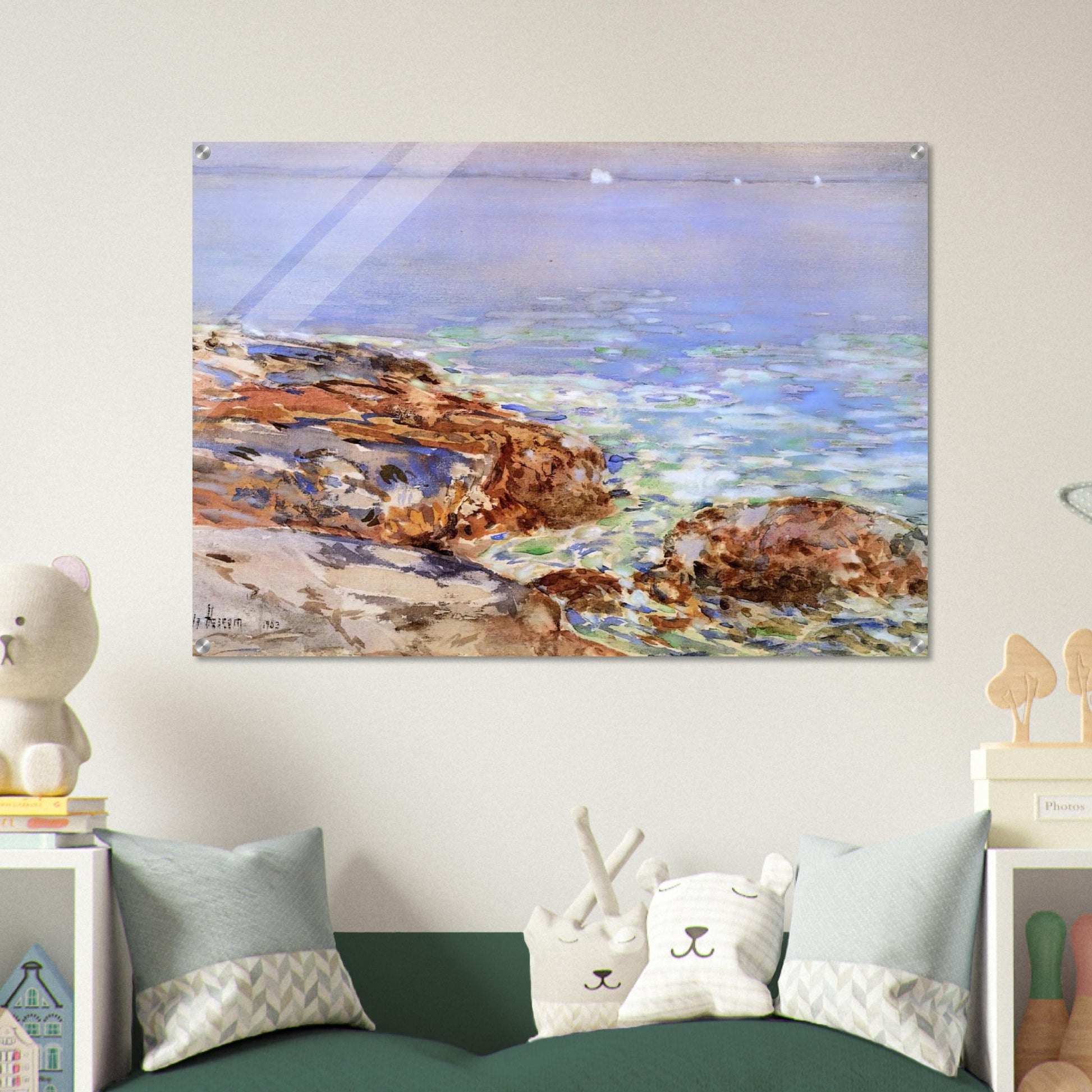 Seascape, Isles of Shoals - Childe Hassam Acrylic Print - 70x100 cm / 28x40″ inches