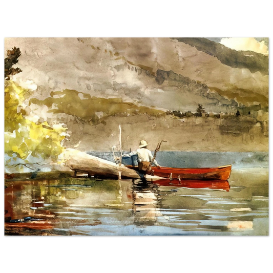 Winslow Homer - THE RED CANOE 1884 Fine Art Poster - Default Title