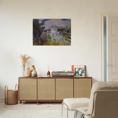 BLUE VILLA 1918 - Henri Matisse Brushed Aluminum Print - 70x100 cm / 28x40 inches | Henri Matisse Aluminum Print | Henri Matisse Prints
