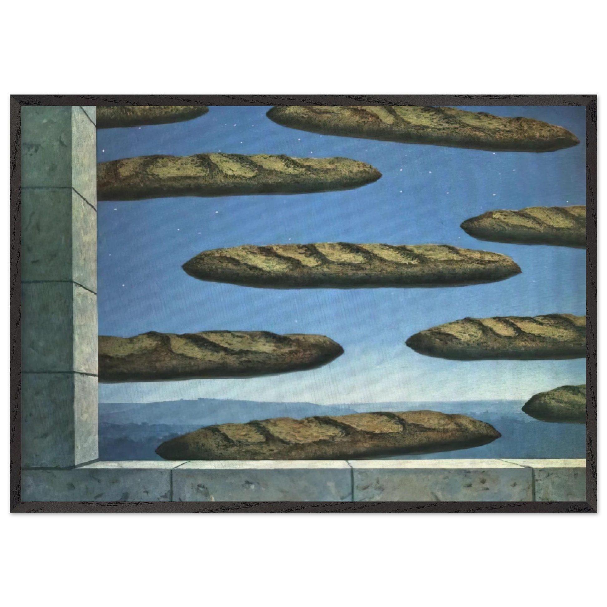 THE GOLDEN LEGEND 1958 - Rene Magritte Framed Art Print – Black Wooden Frame - Default Title - -Framed Art Print