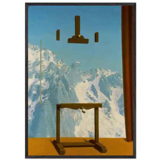 CALL OF PEAKS 1943 - Rene Magritte 70x100 cm / 28x40 inches Framed Art Print – Black Wooden Frame