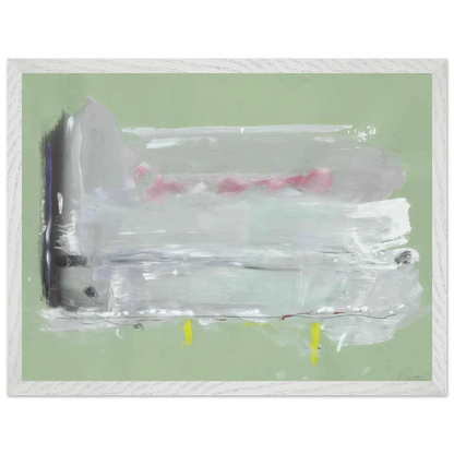 Helen Frankenthaler - Untitled - 1984 Wall art - 28x43  cm / XL (11x17 inches) - Premium Wooden Framed Poster With Fine Art Paper-canvas - Black frame