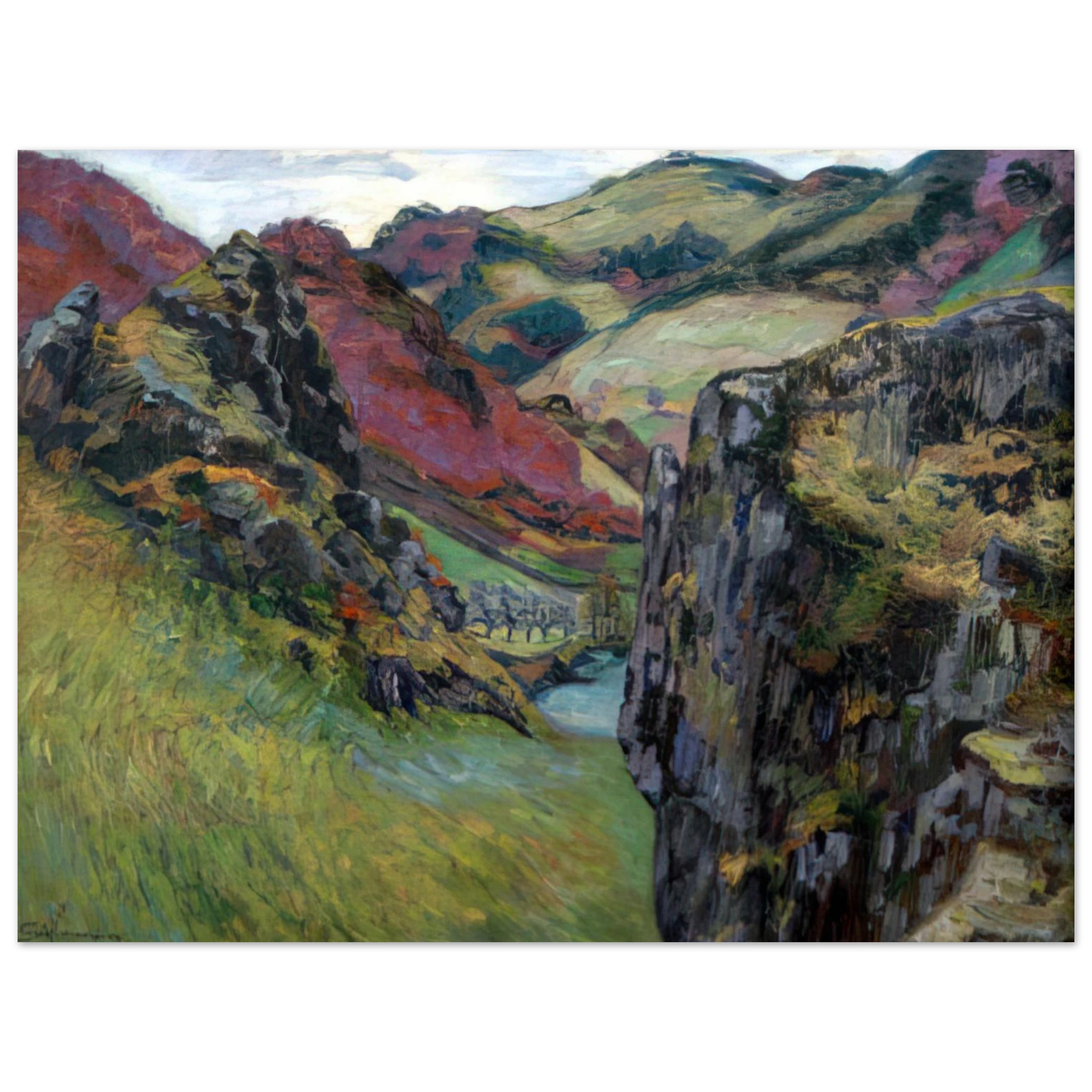 Armand Guillaumin - Landscape near Saint-Julien-des-Chazes Fine Art Poster - Default Title