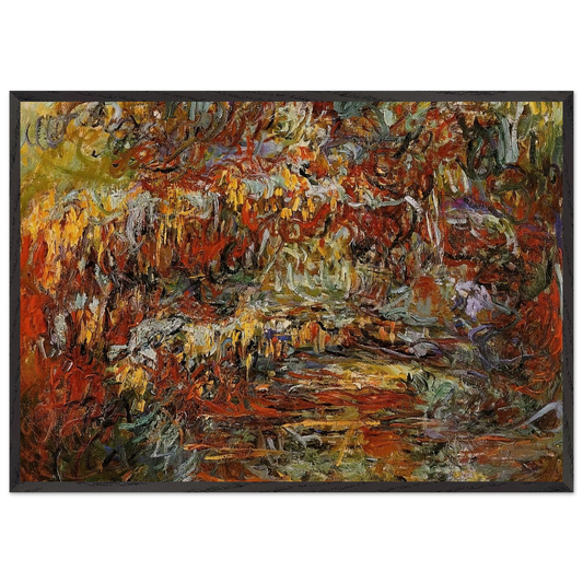 The Japanese Bridge 8 - claude monet Framed Art Print – Black Wooden Frame - Default Title - -Framed Art Print