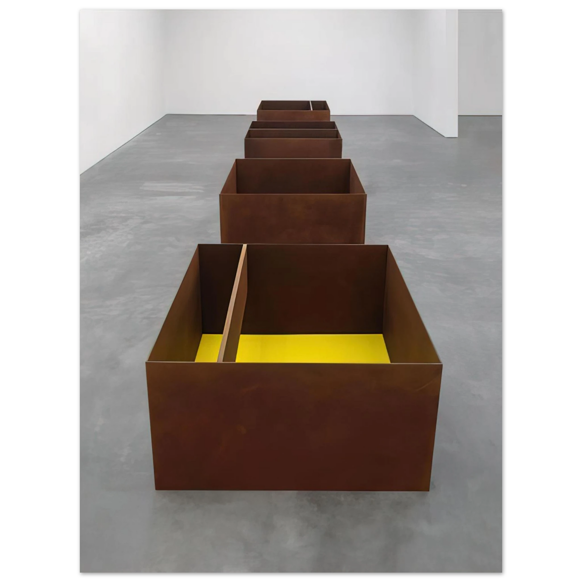 Donald Judd - Untitled JUDDO0511-JUDDO0514 - 1989 Fine Art Poster - Default Title