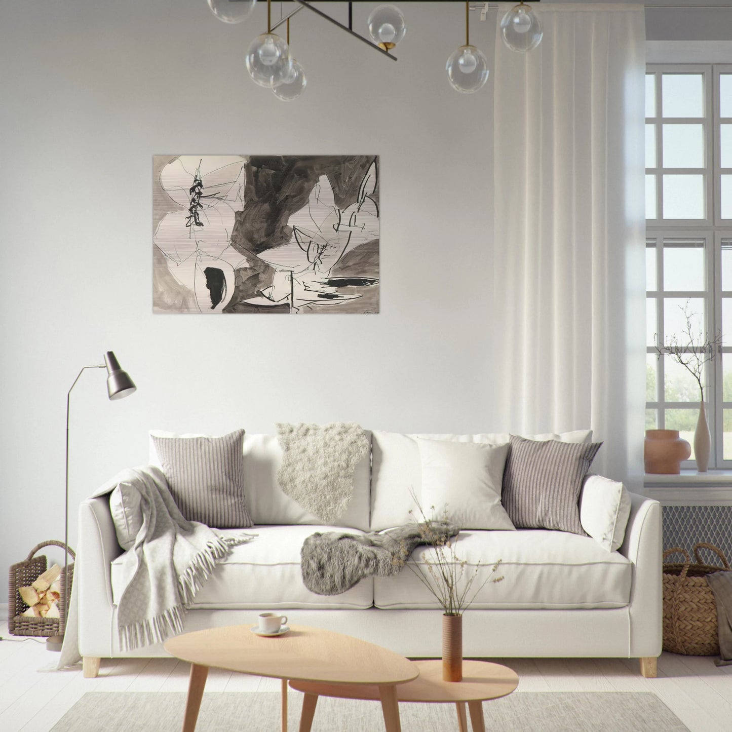 Leap Frog - 1952 - Gene Davis Brushed Aluminum Print - 70x100 cm / 28x40 inches | Gene Davis Aluminum Print | Gene Davis Prints