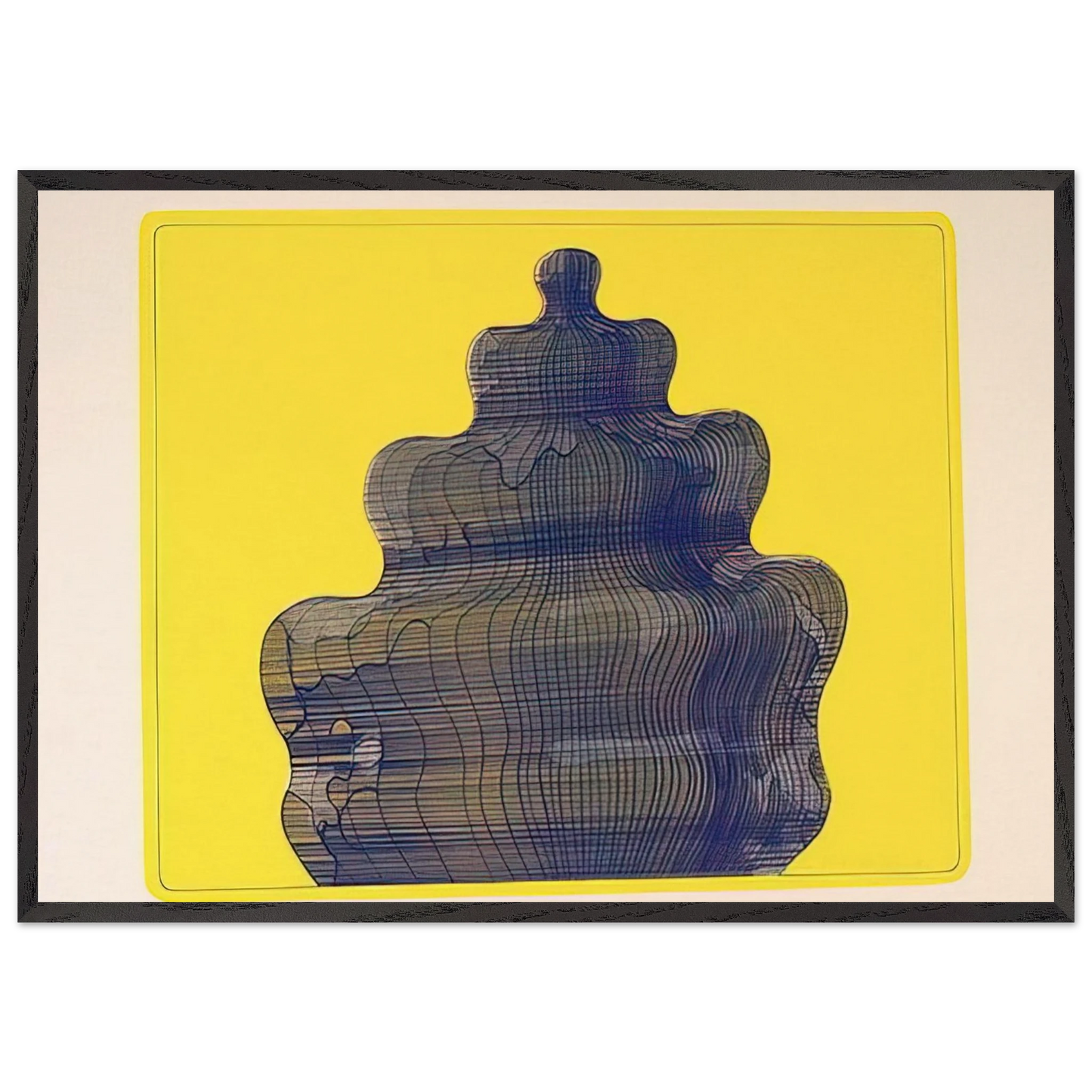 Torte in der Sonne Fancy-Cake In the Sun - 1970 - Dieter Roth Framed Art Print – Black Wooden Frame - Default Title - -Framed Art Print