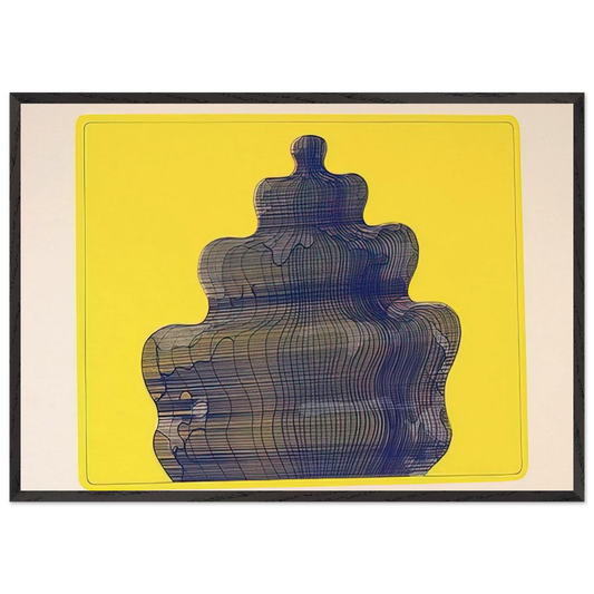 Torte in der Sonne Fancy-Cake In the Sun - 1970 - Dieter Roth Framed Art Print – Black Wooden Frame - Default Title - -Framed Art Print