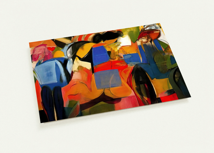 Facade - Abstract Expressionism By Miriam Schapiro Pack of 10 Post Cards | Miriam Schapiro Post Cards | A6 (10.5 x 14.8 cm) - 4.1 x 5.8 inches