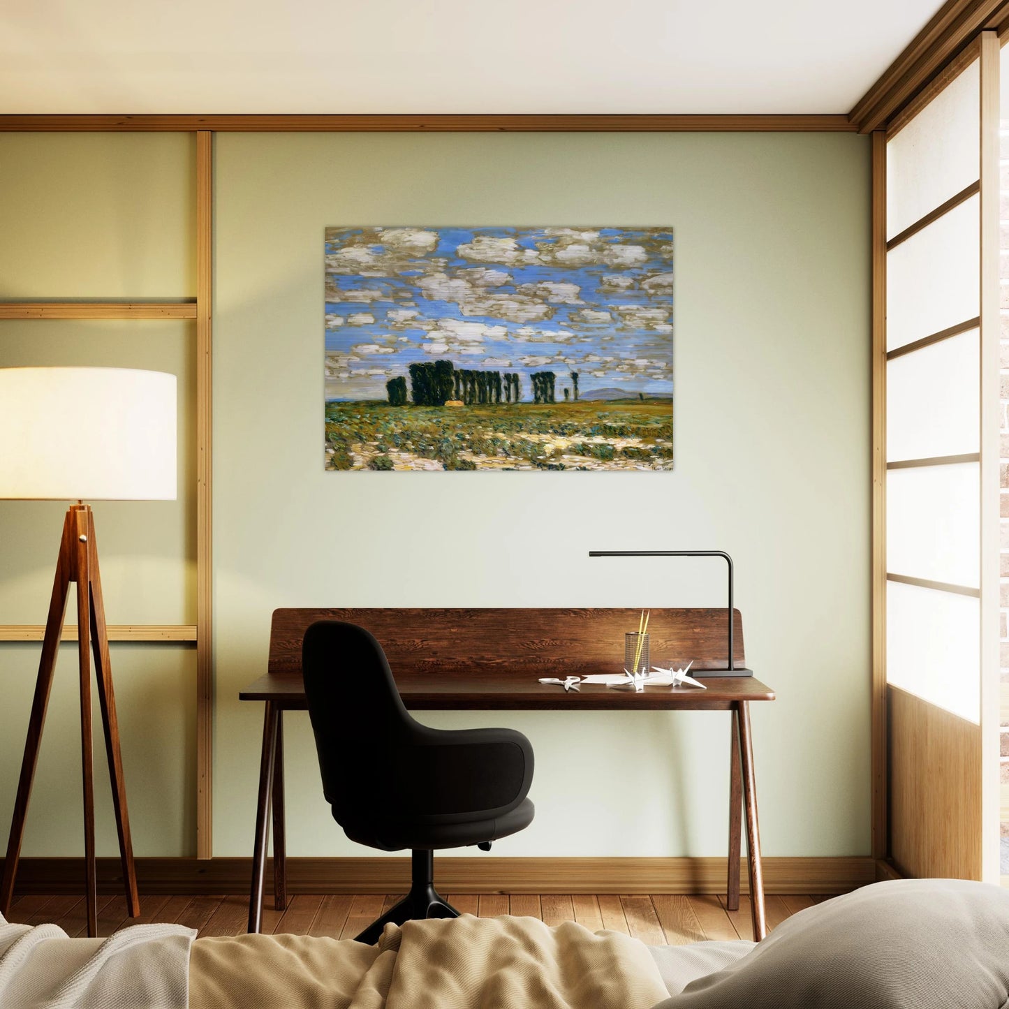 Harney Desert Landscape - Childe Hassam Brushed Aluminum Print - 70x100 cm / 28x40 inches | Childe Hassam Aluminum Print | Childe Hassam Prints