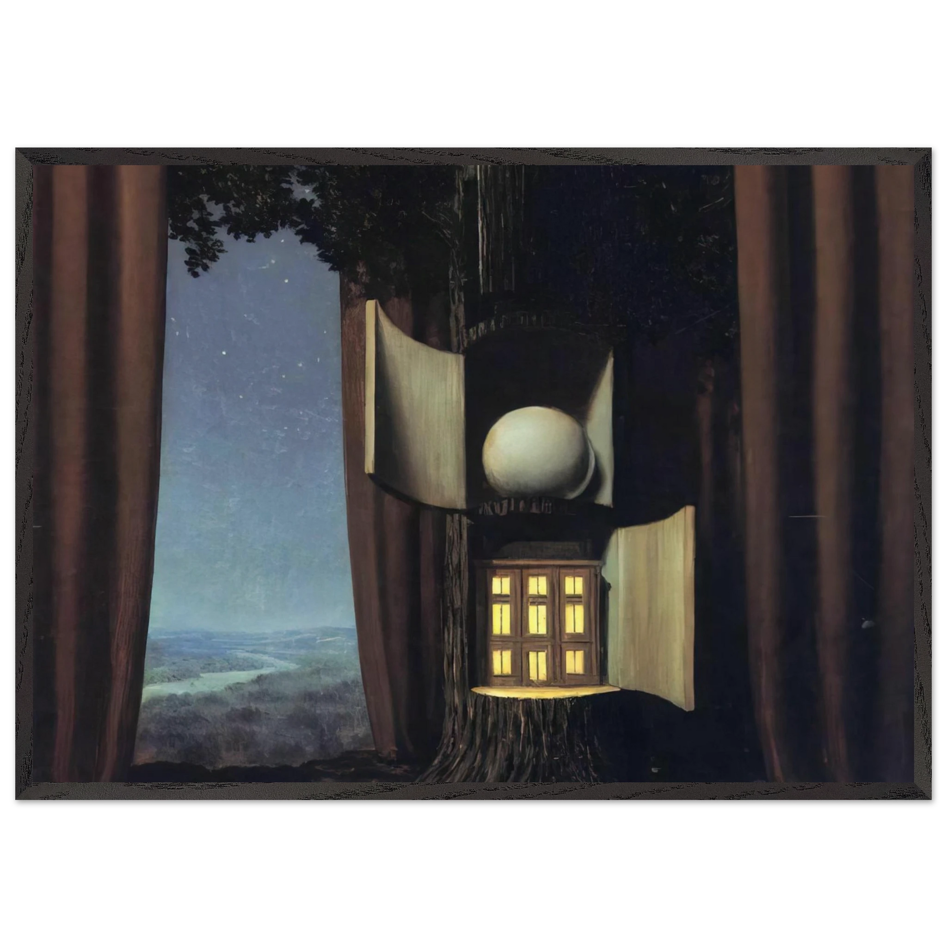 THE VOICE OF BLOOD 1948 1 - Rene Magritte Framed Art Print – Black Wooden Frame - Default Title - -Framed Art Print
