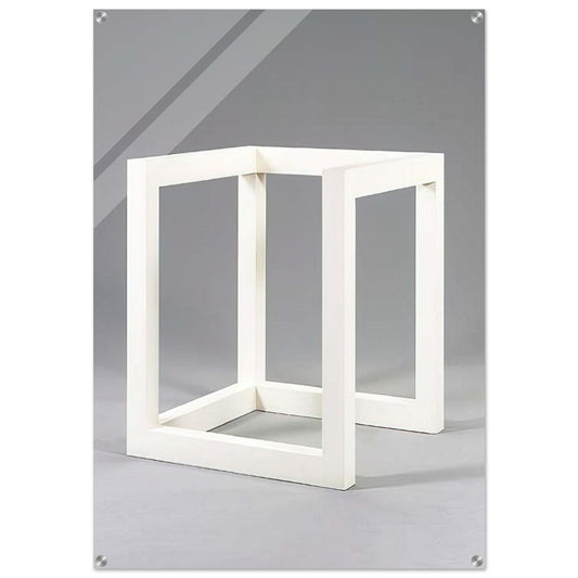Incomplete Cube 10-4 - Sol LeWitt Acrylic Print - 70x100 cm / 28x40″ inches | Sol LeWitt Wall Art | Sol LeWitt Prints