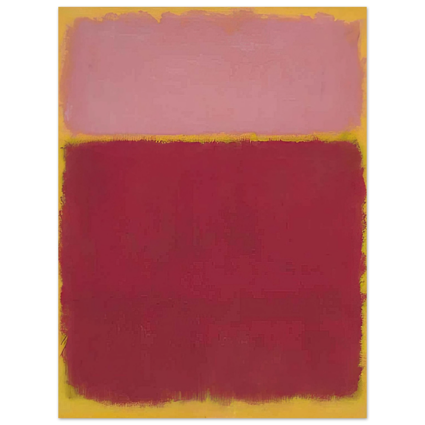 Mark Rothko - Untitled No. 17 - 1961 Wall Art - 21x29.7 cm / 8x12" - Premium Wooden Framed Poster With Fine Art Paper - White frame