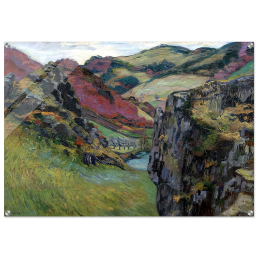Landscape near Saint-Julien-des-Chazes - Armand Guillaumin Acrylic Print - 70x100 cm / 28x40″ inches | Armand Guillaumin Wall Art | Armand Guillaumin Prints