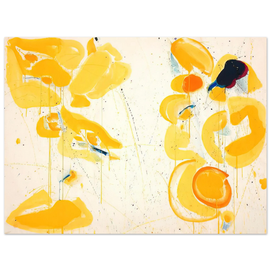 Sam Francis - Untitled  Yellow  Fine Art Poster - Default Title
