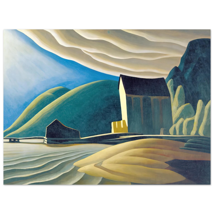 Lawren Harris - Ice House, Coldwell, Lake Superior - 1923  75x100 cm / 30x40inches Fine Art Poster