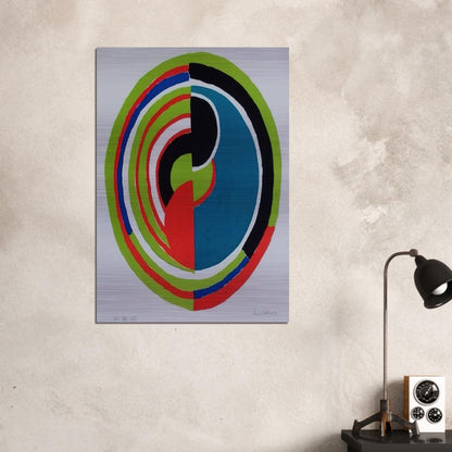 ABSTRACT SWIRL - Sonia Delaunay Brushed Aluminum Print - 70x100 cm / 28x40 inches | Sonia Delaunay Aluminum Print | Sonia Delaunay Prints