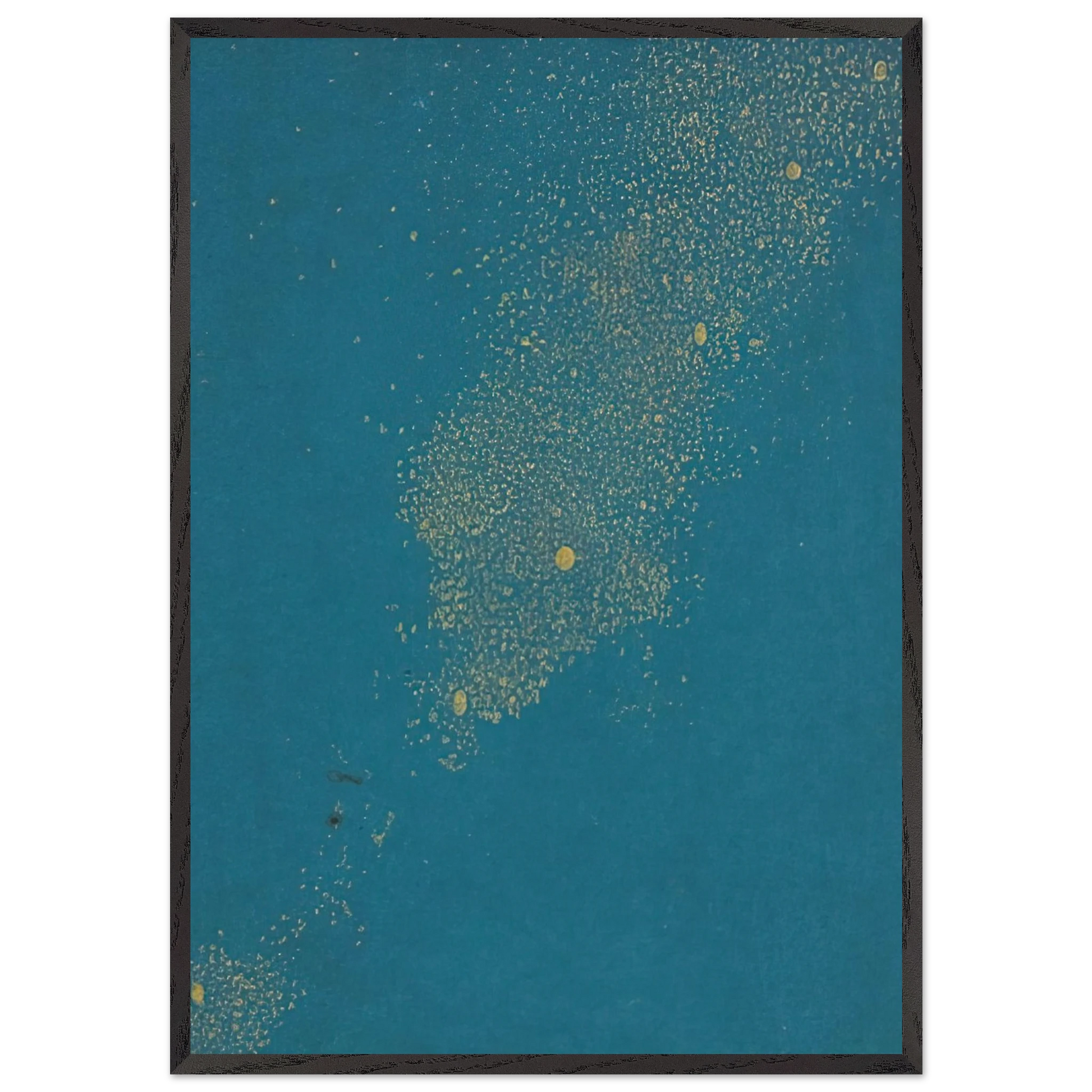 Untitled - 1975 N6 - Mira Schendel Framed Art Print – Black Wooden Frame - Default Title - -Framed Art Print