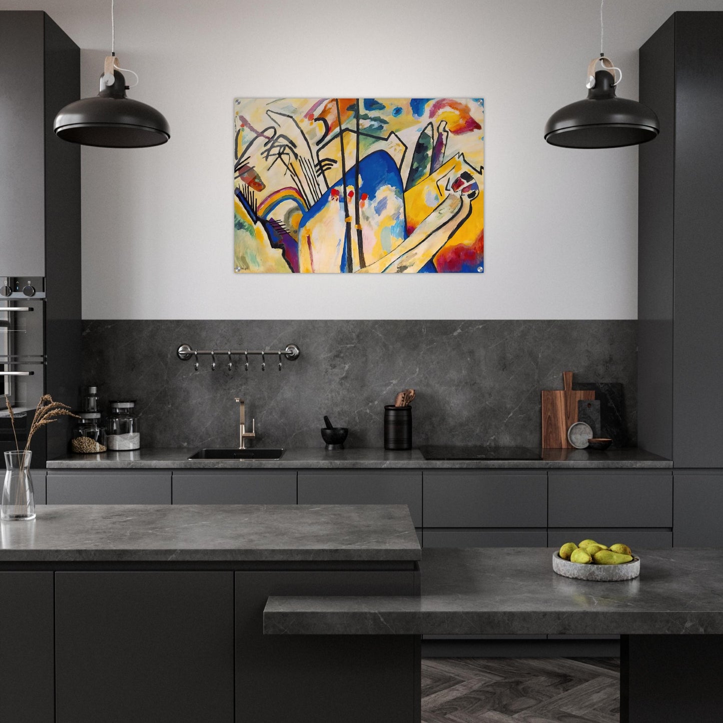 COMPOSITION IV 1911 - Wassily Kandinsky Acrylic Print - 70x100 cm / 28x40″ inches | Wassily Kandinsky Wall Art | Wassily Kandinsky Prints