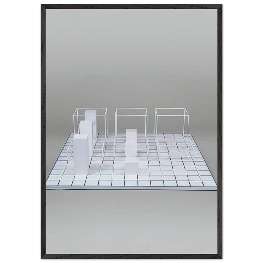 Serial Project Set B - Sol LeWitt Framed Art Print – Black Wooden Frame - Default Title - -Framed Art Print