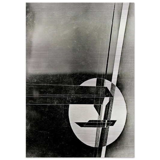 Composition - Laszlo Moholy-Nagy Brushed Aluminum Print - 70x100 cm / 28x40 inches | Laszlo Moholy-Nagy Aluminum Print | Laszlo Moholy-Nagy Prints