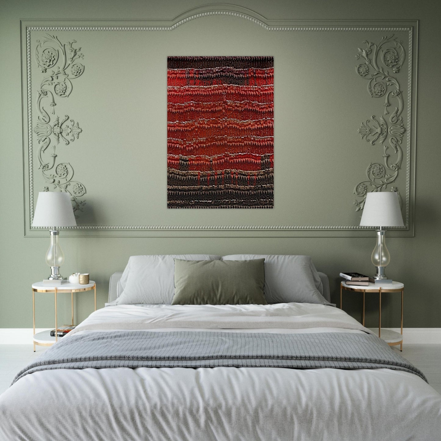 Chief's Blanket - 1989 - Arman Brushed Aluminum Print - 70x100 cm / 28x40 inches | Arman Aluminum Print | Arman Prints