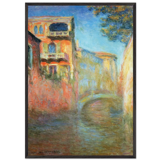 Rio della Salute - claude monet Framed Art Print – Black Wooden Frame - Default Title - -Framed Art Print