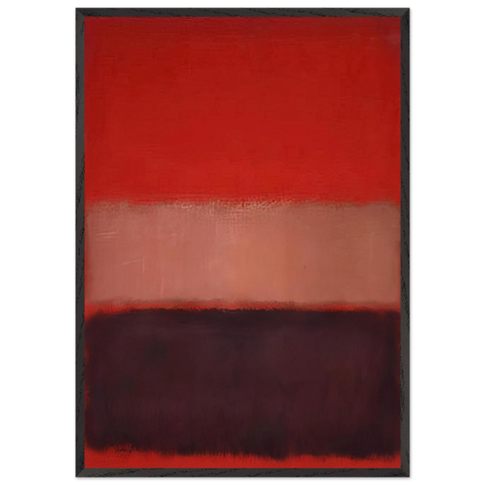 No 46 Black Ochre Red Over Red - 1957 - Mark Rothko Framed Art Print – Black Wooden Frame - Default Title - -Framed Art Print