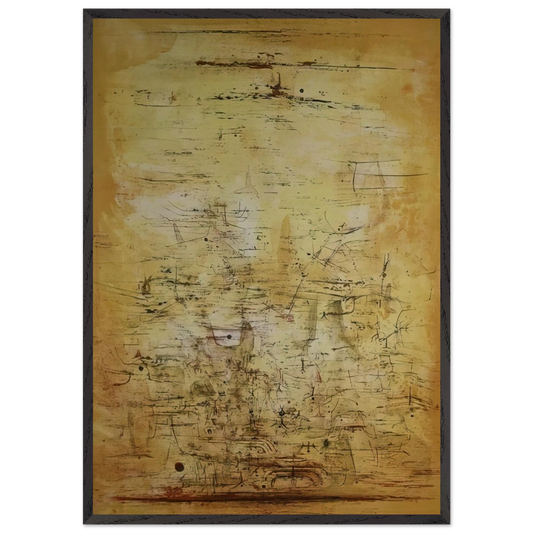 VOL D OISEAUX 1954 - Zao Wou-Ki Framed Art Print – Black Wooden Frame - Default Title - -Framed Art Print