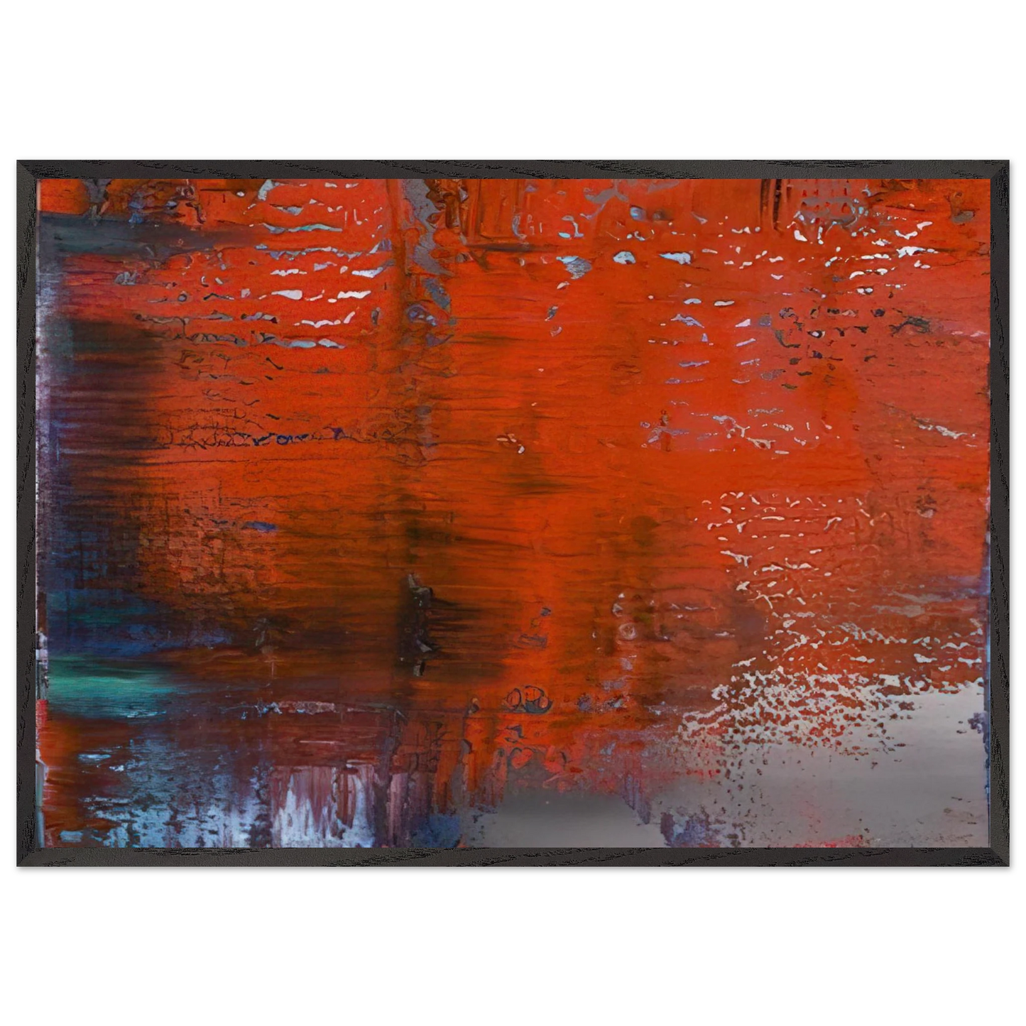 ABSTRACT PAINTING 805 4 - Gerhard Richter Framed Art Print – Black Wooden Frame - Default Title - -Framed Art Print