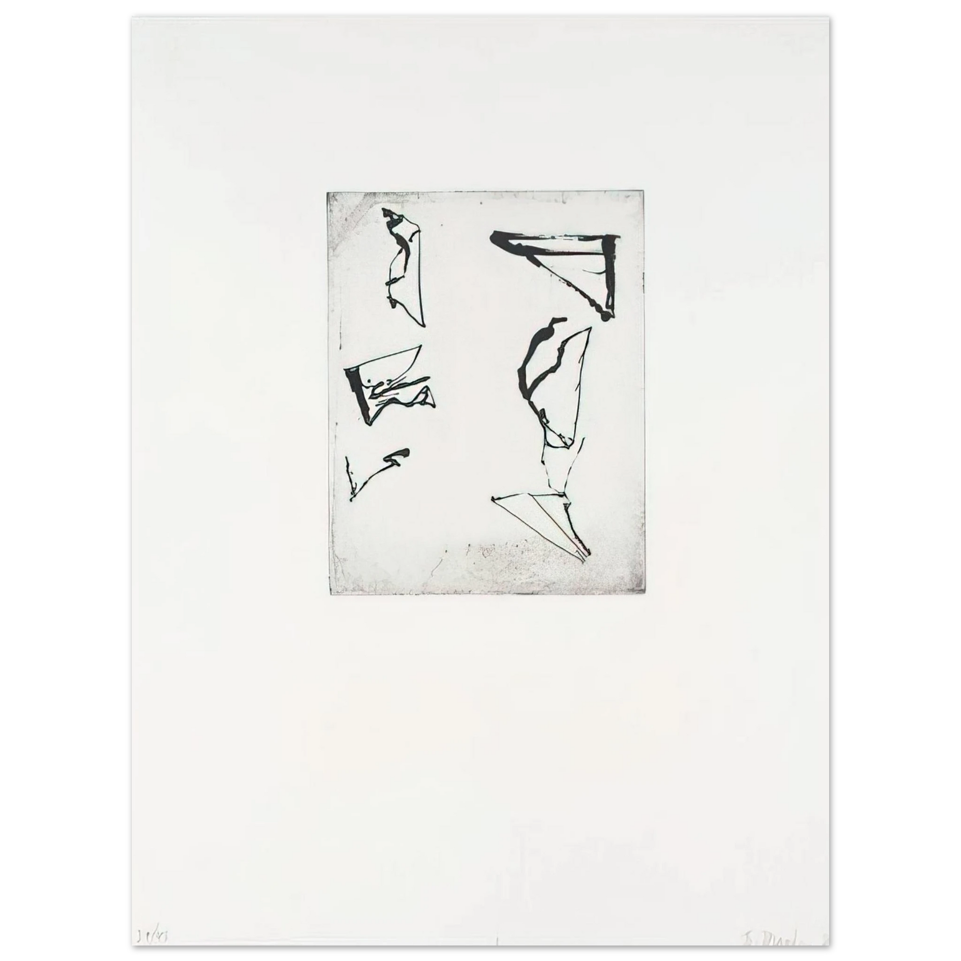Brice Marden - Etchings to Rexroth #1 - 1986 Fine Art Poster - Default Title