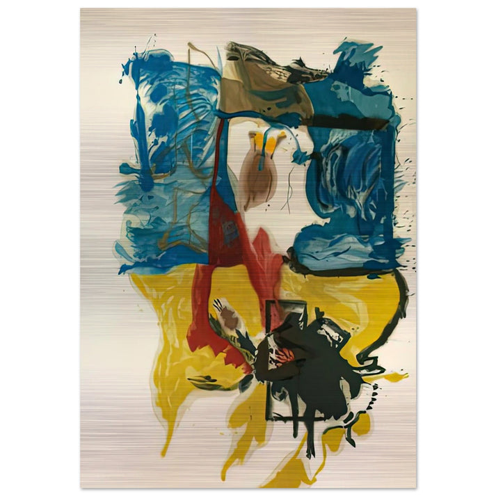 Beach Scene, 1961- - Helen Frankenthaler Brushed Aluminum Print - 70x100 cm / 28x40 inches | Helen Frankenthaler Aluminum Print | Helen Frankenthaler Prints