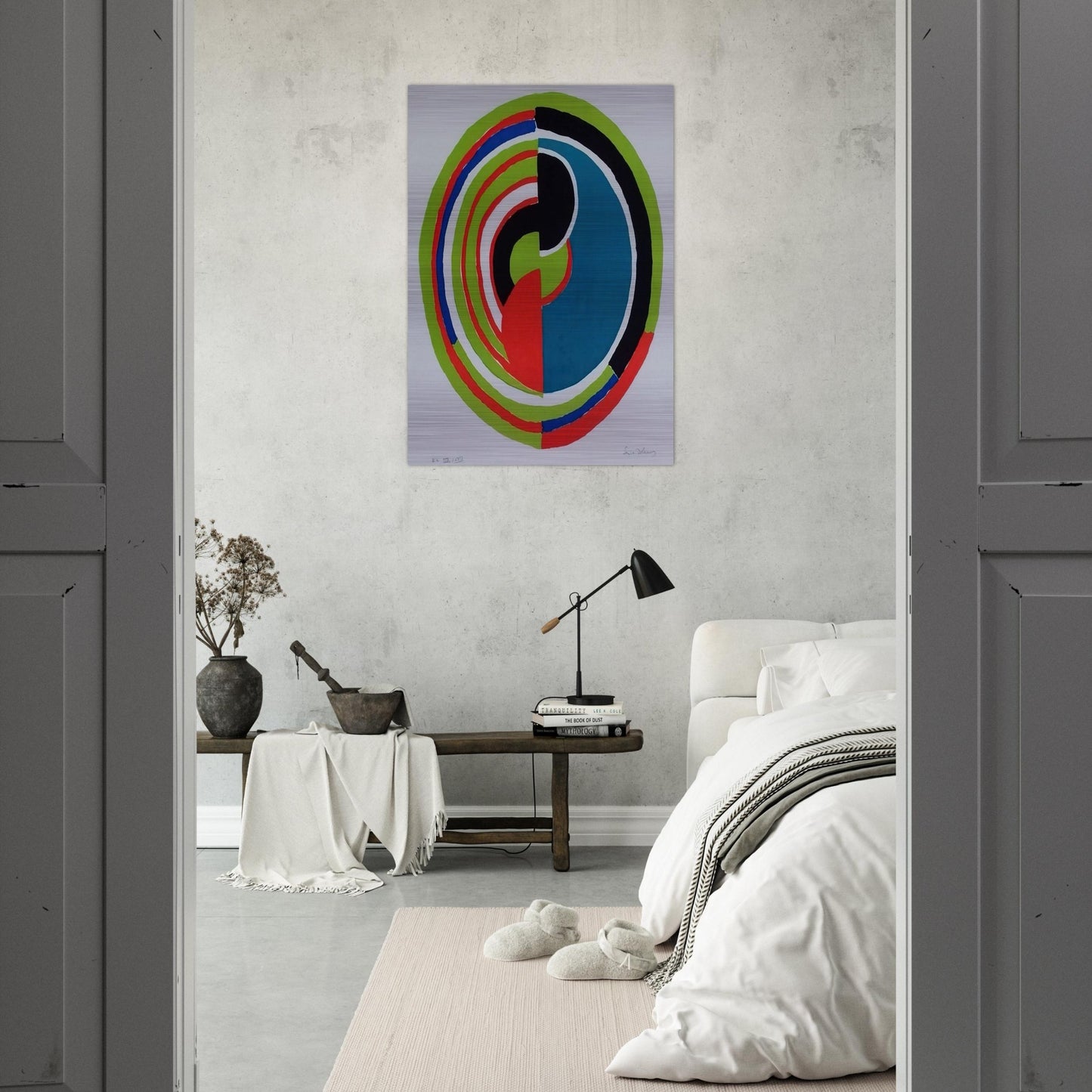 ABSTRACT SWIRL - Sonia Delaunay Brushed Aluminum Print - 70x100 cm / 28x40 inches | Sonia Delaunay Aluminum Print | Sonia Delaunay Prints