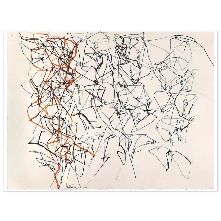 Brice Marden - Study for the Virgins - 1990  75x100 cm / 30x40inches Fine Art Poster