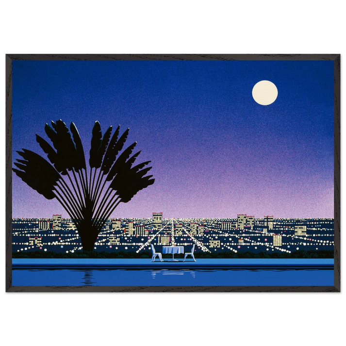 Onra - Nobody Has To Know - Hiroshi Nagai 70x100 cm / 28x40 inches Framed Art Print – Black Wooden Frame