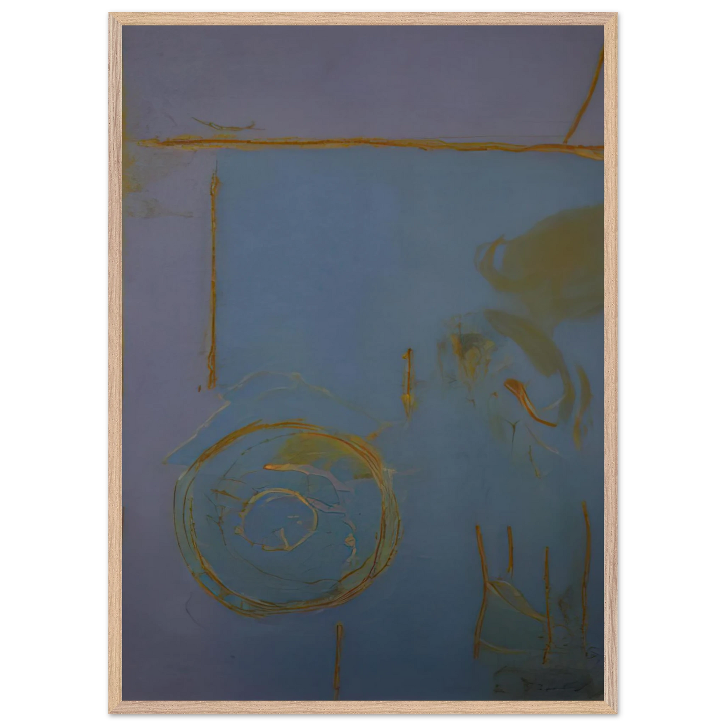 Helen Frankenthaler - Guadalupe - 1989 Wall art - 50x70 cm / 20x28 Inches - Premium Wooden Framed Poster With Fine Art Paper - Black frame