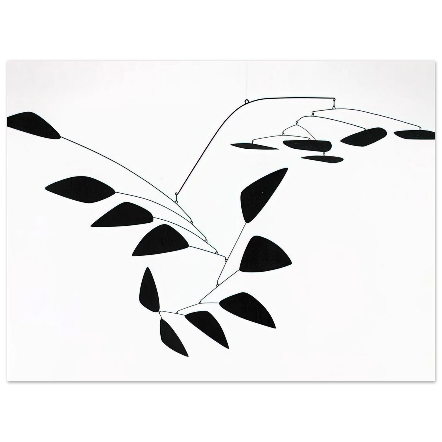 Alexander Calder - THE Y 1960 Fine Art Poster - 13x18 cm / 5x7 inches