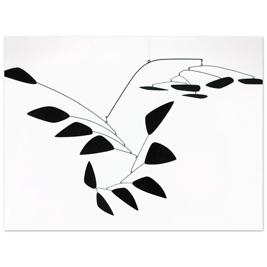 Alexander Calder - THE Y 1960 Fine Art Poster - 13x18 cm / 5x7 inches