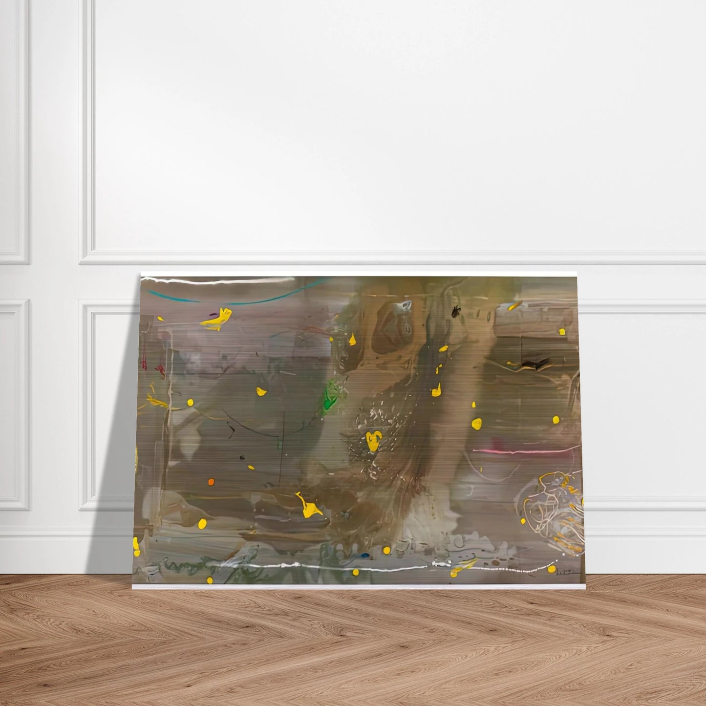 Halley’s Comet, 1985- - Helen Frankenthaler Brushed Aluminum Print - 70x100 cm / 28x40 inches | Helen Frankenthaler Aluminum Print | Helen Frankenthaler Prints